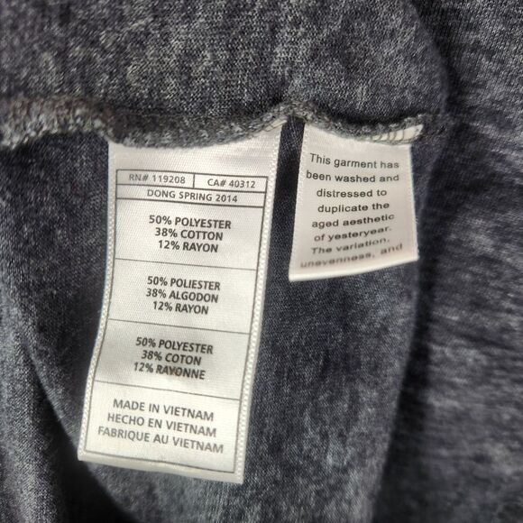 Mitchell & Ness Mens Vintage Hockey Chicago Blackhawks Raglan Tee Size M - Picture 6 of 7